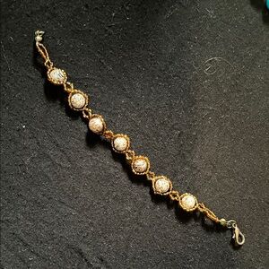 Elegant Gold and Silver Beaded Bracelet